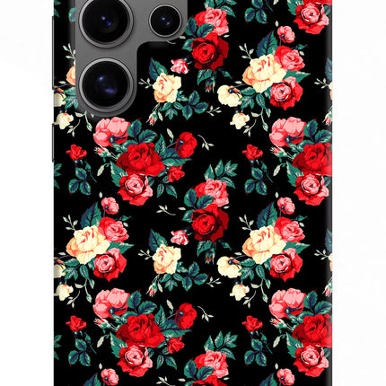 Rose Pattern Samsung S24 Ultra Hard Case Back Cover by Casekaro