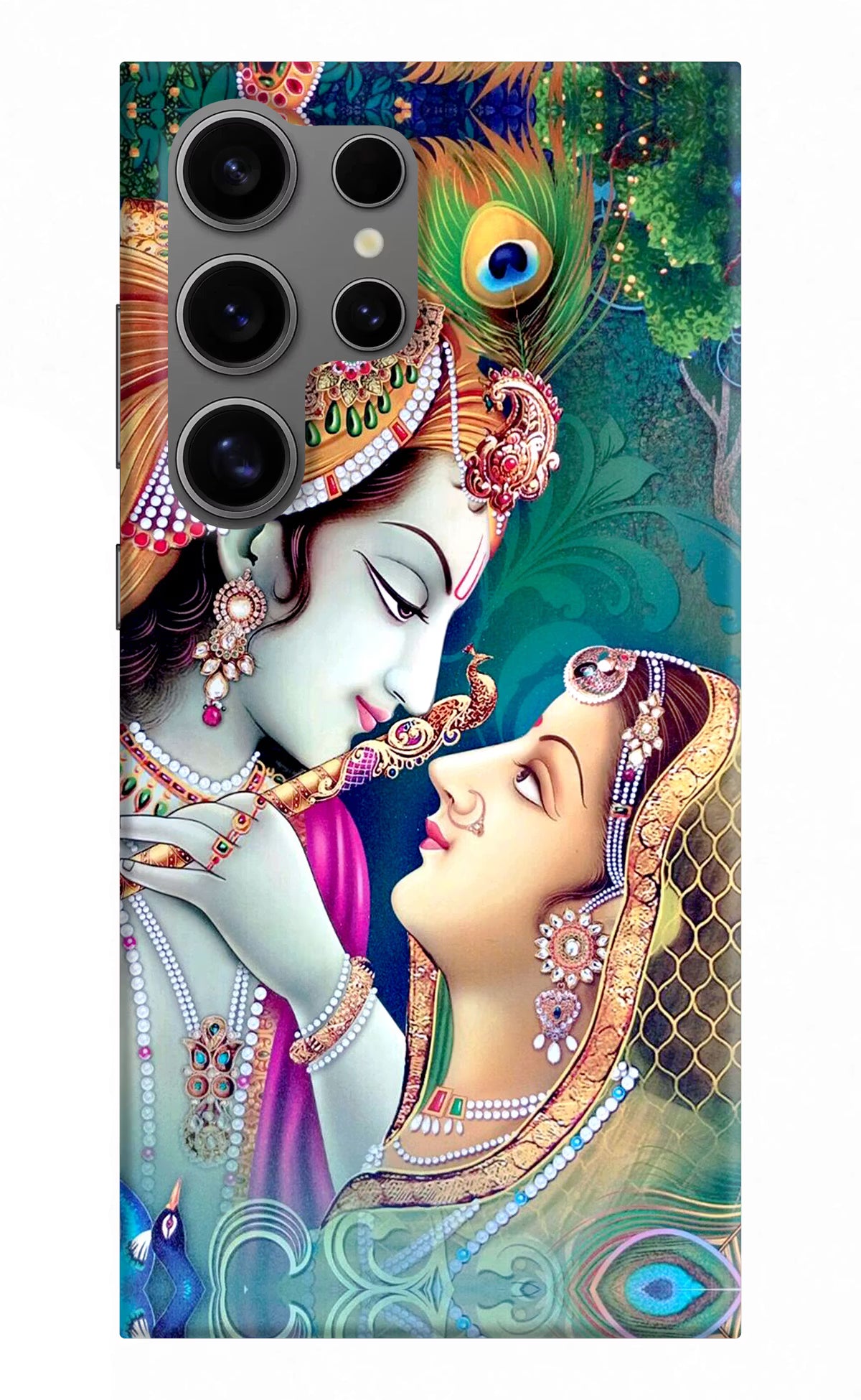 Lord Radha Krishna Samsung S24 Ultra Hard Case Back Cover by Casekaro