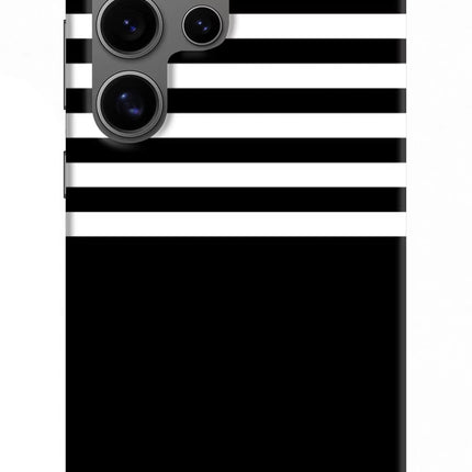 Black and White Print Samsung S24 Ultra Hard Case Back Cover by Casekaro