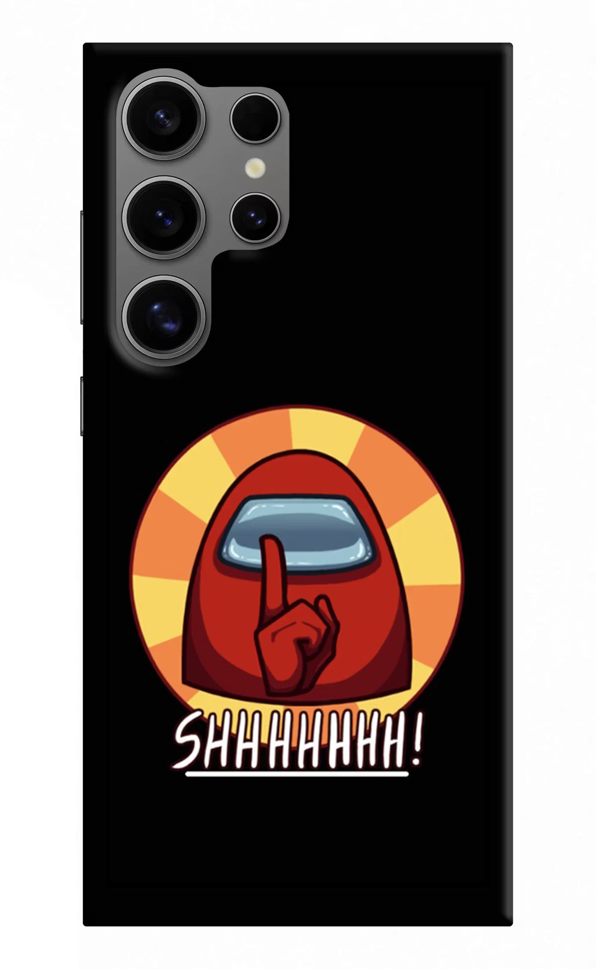 Among Us Shhh! Samsung S24 Ultra Hard Case Back Cover by Casekaro