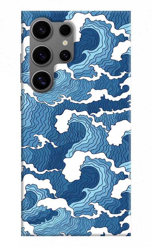 Blue Waves Samsung S24 Ultra Hard Case Back Cover by Casekaro