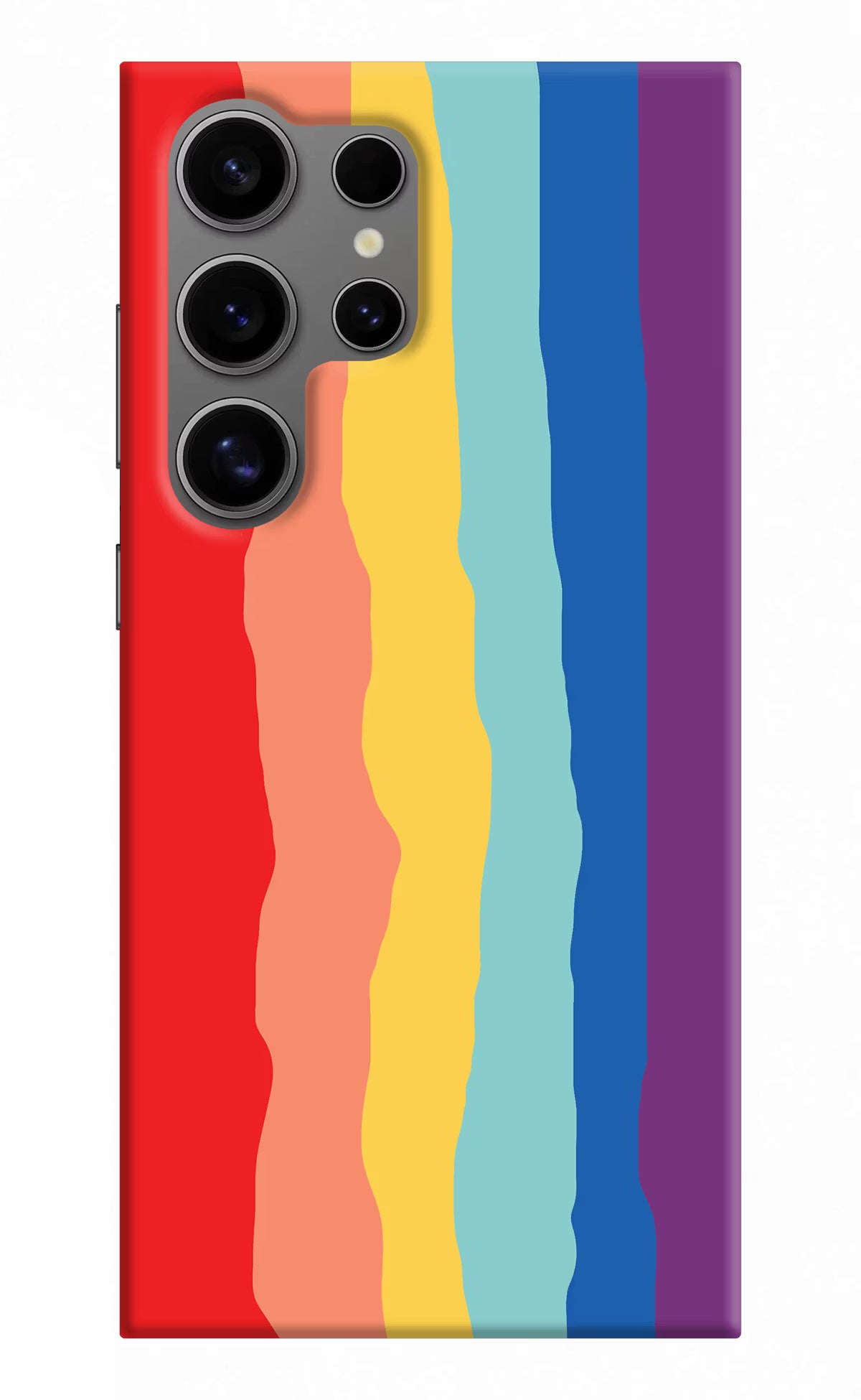 Rainbow Samsung S24 Ultra Hard Case Back Cover by Casekaro