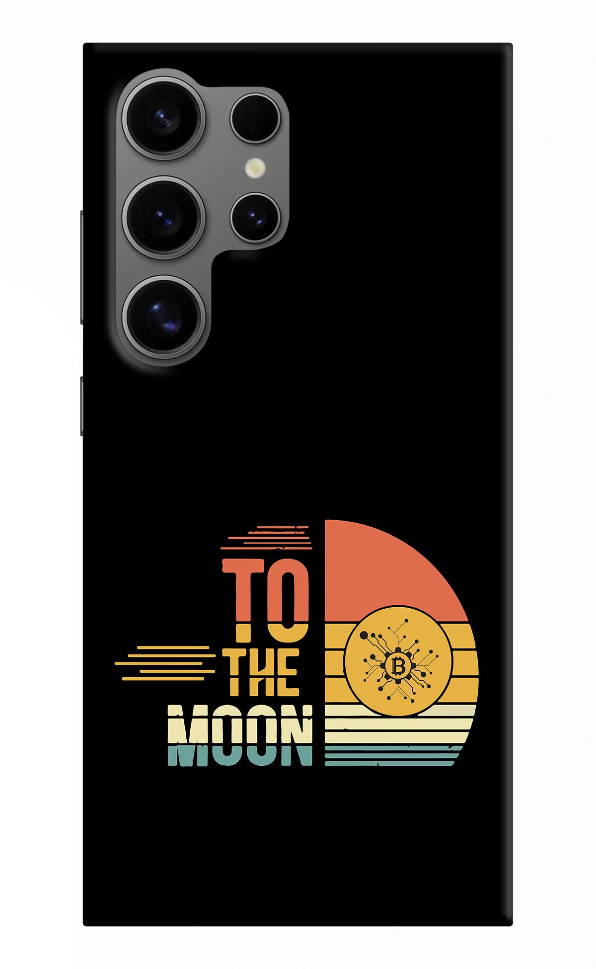 To the Moon Samsung S24 Ultra Hard Case Back Cover by Casekaro