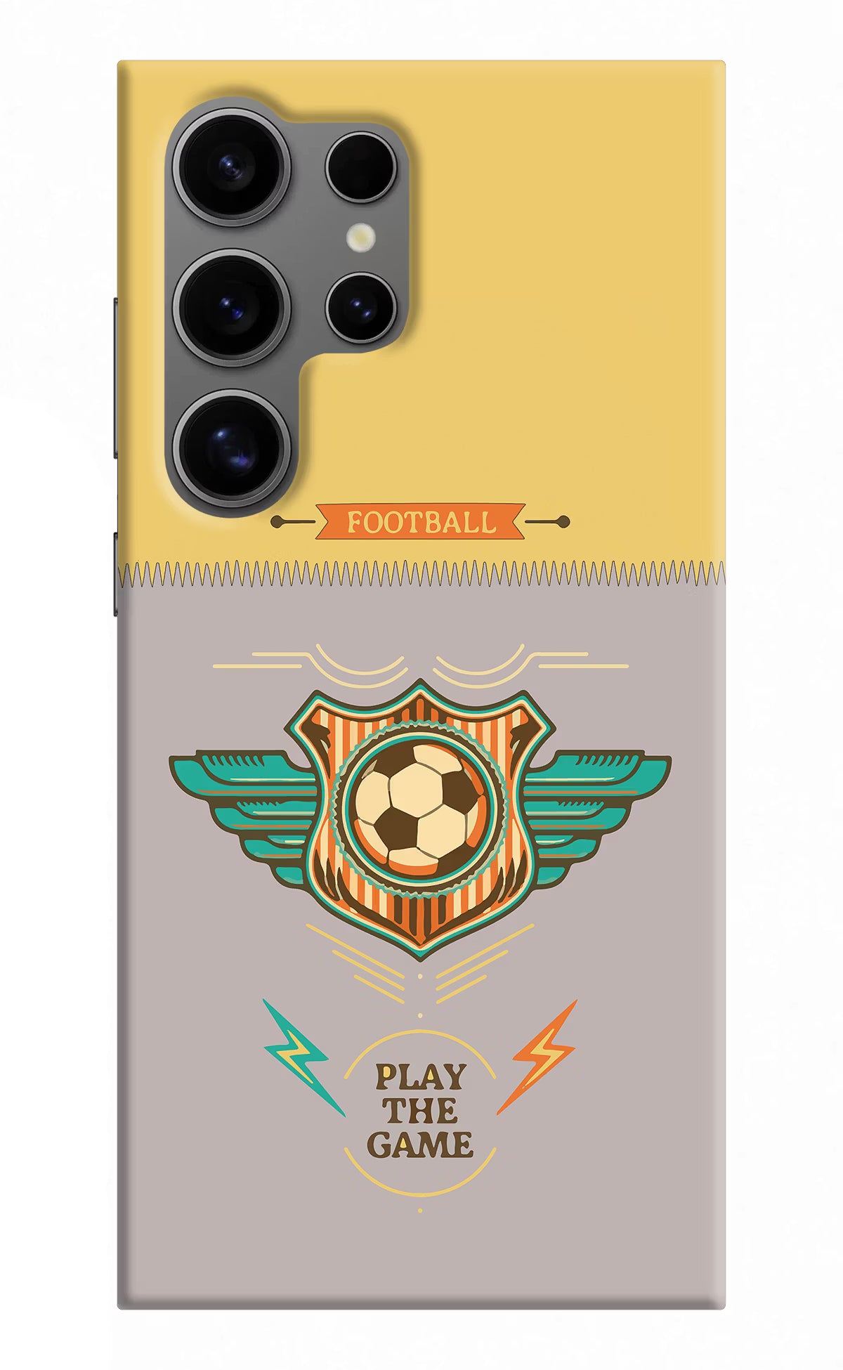 Football Samsung S24 Ultra Hard Case Back Cover by Casekaro