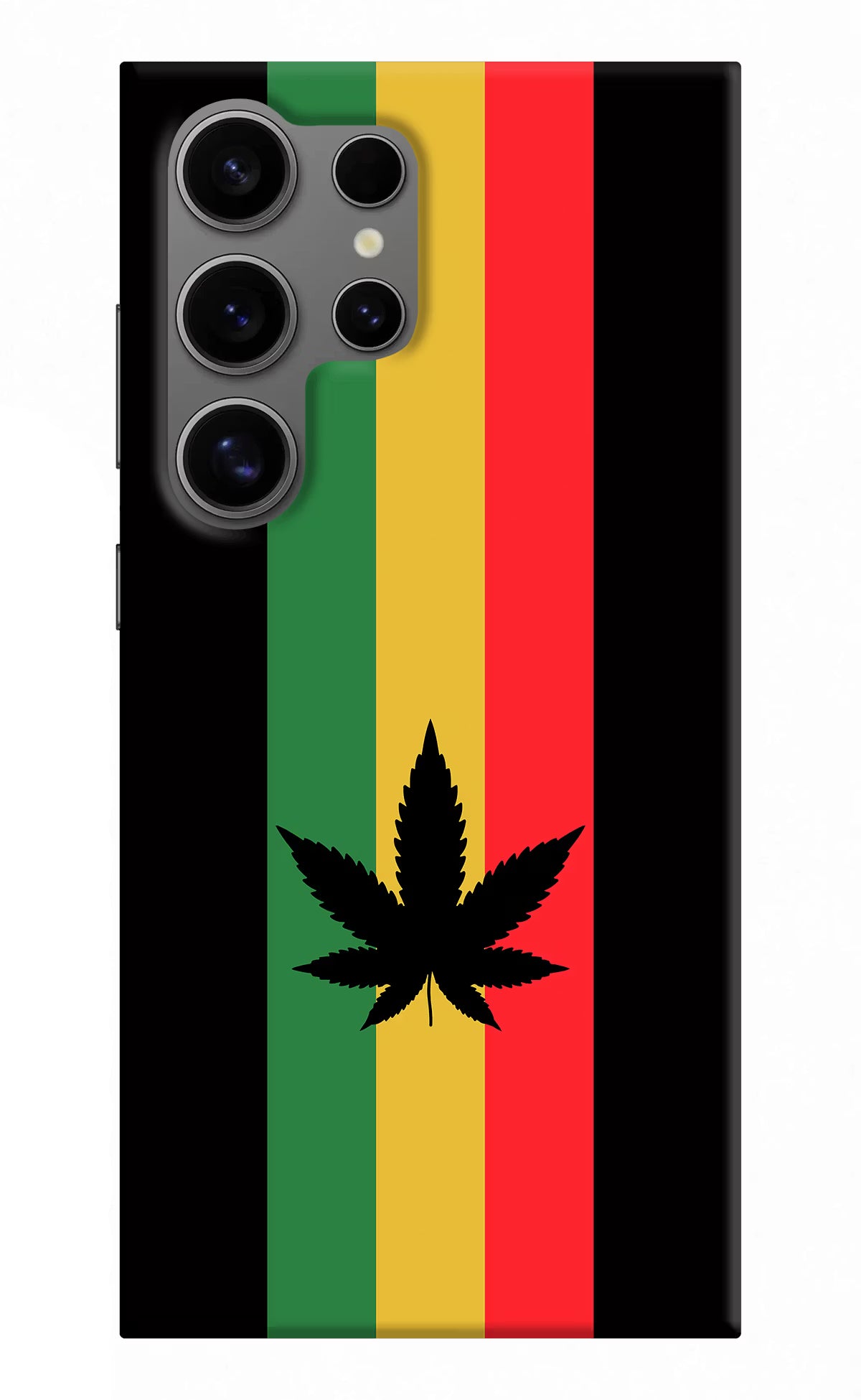 Weed Flag Samsung S24 Ultra Hard Case Back Cover by Casekaro