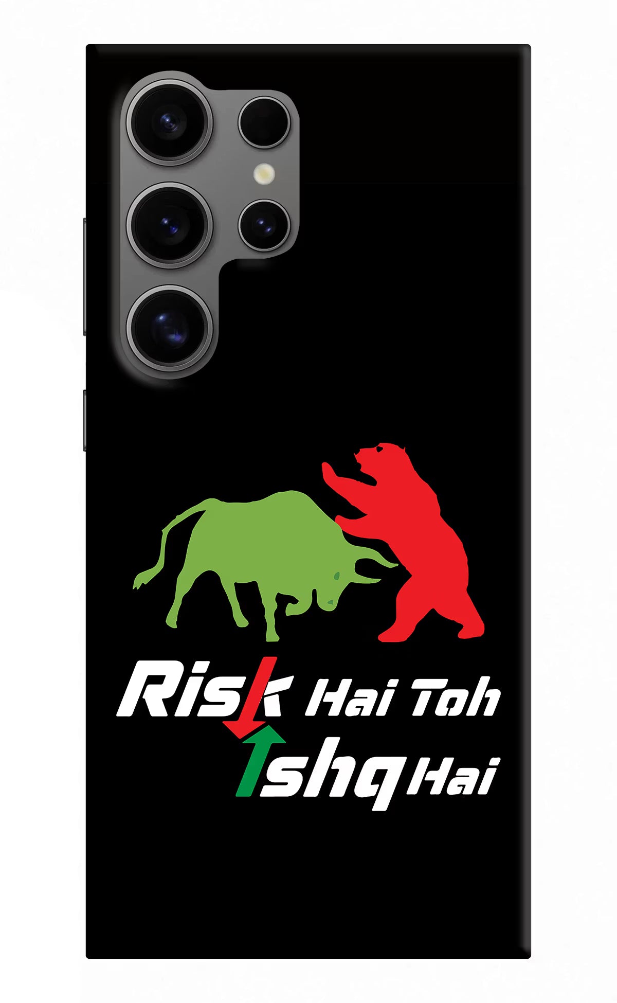 Risk Hai Toh Ishq Hai Samsung S24 Ultra Hard Case Back Cover by Casekaro