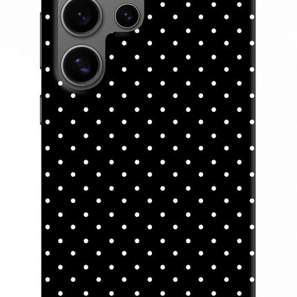 White Dots Samsung S24 Ultra Hard Case Back Cover by Casekaro