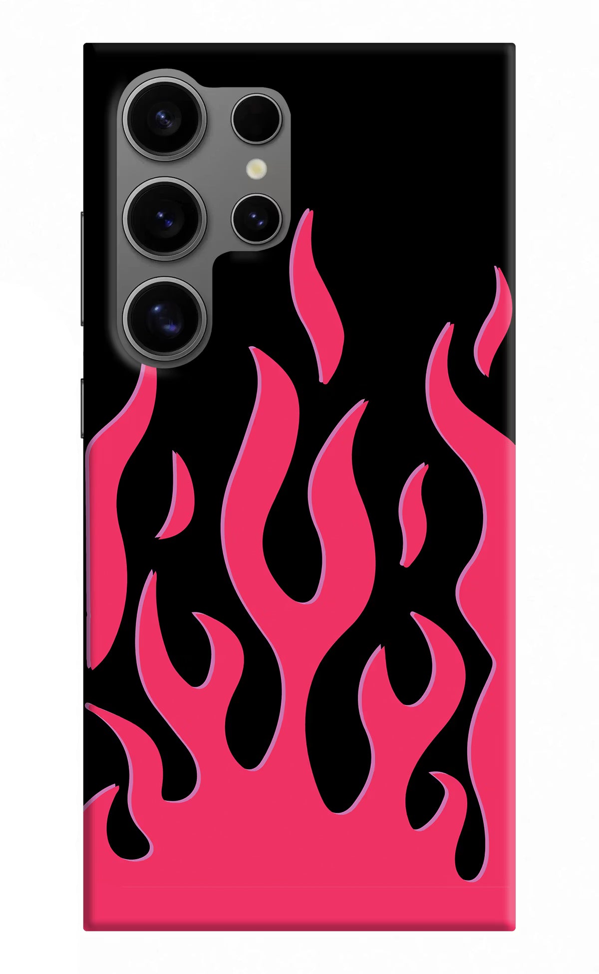 Fire Flames Samsung S24 Ultra Hard Case Back Cover by Casekaro
