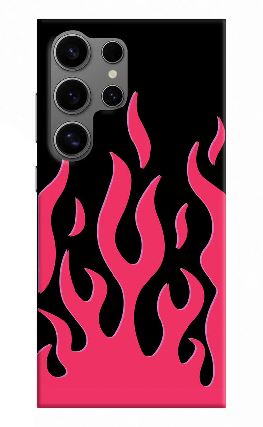 Fire Flames Samsung S24 Ultra Hard Case Back Cover by Casekaro