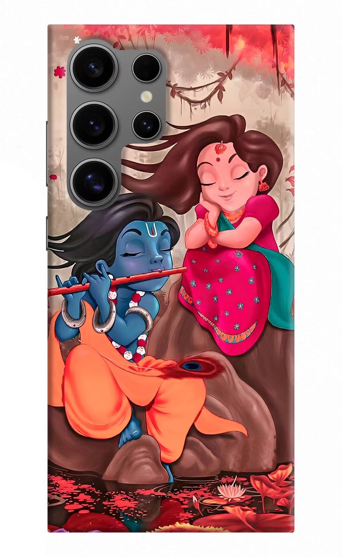 Radhe Krishna Samsung S24 Ultra Hard Case Back Cover by Casekaro