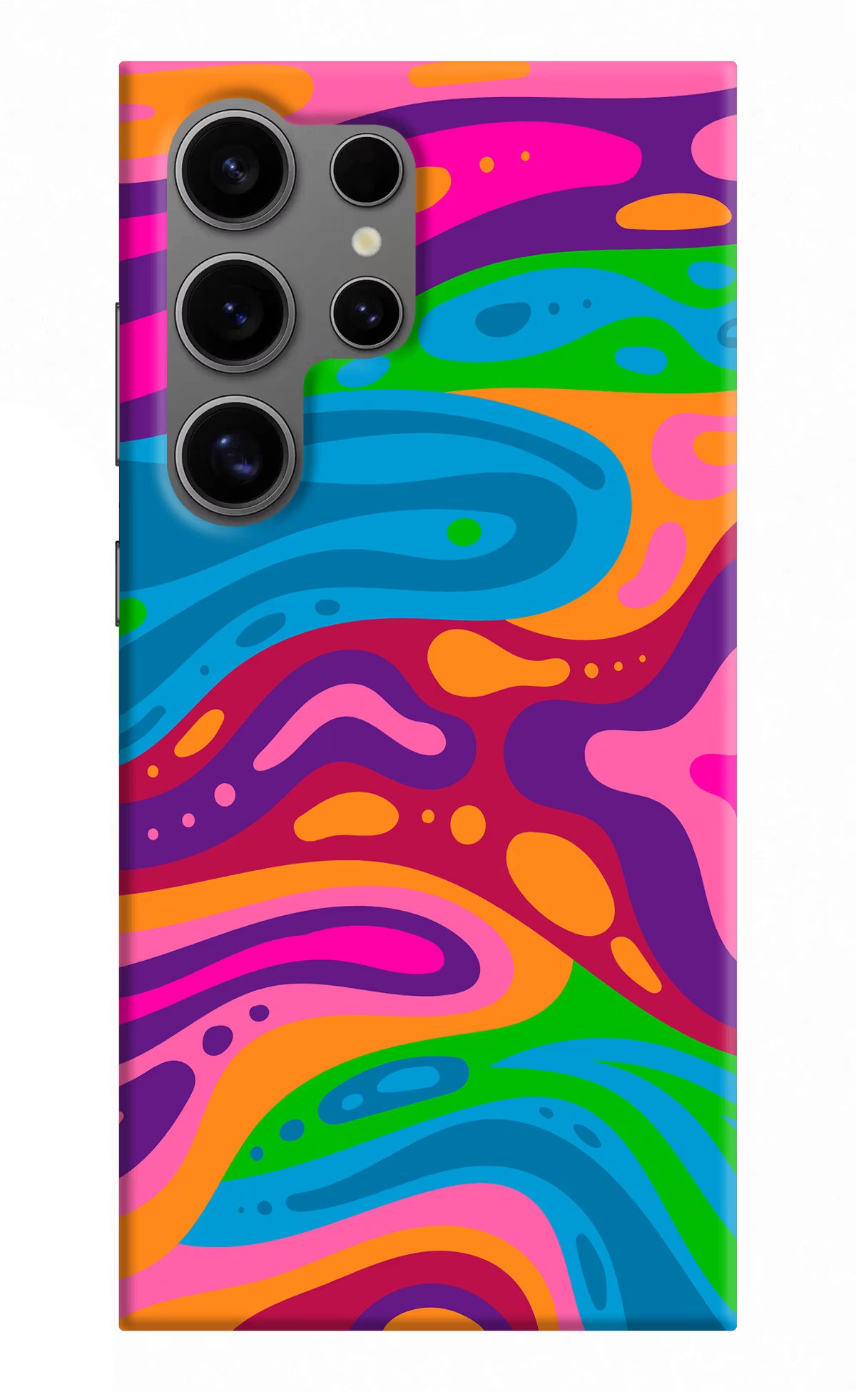 Trippy Pattern Samsung S24 Ultra Hard Case Back Cover by Casekaro