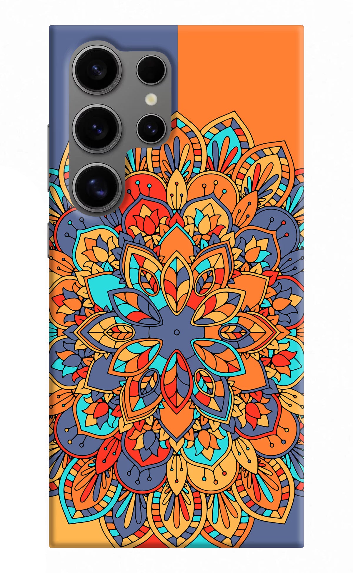 Color Mandala Samsung S24 Ultra Hard Case Back Cover by Casekaro