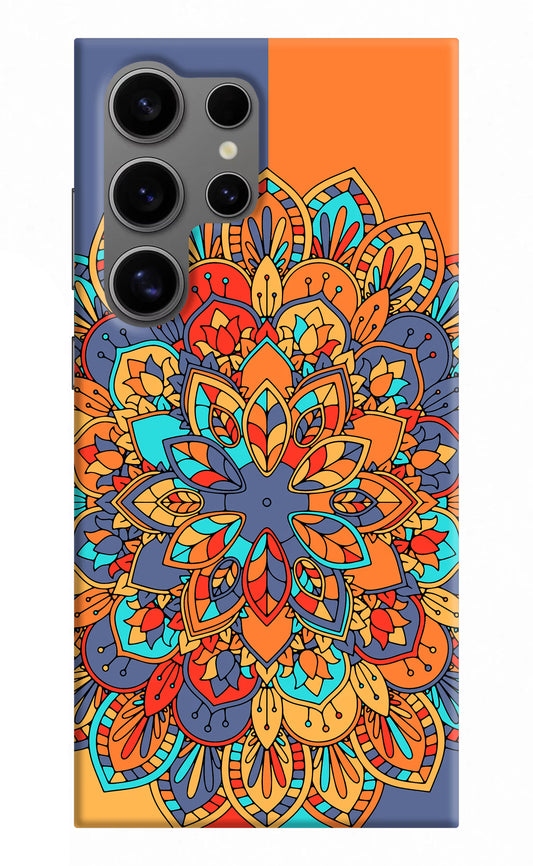 Color Mandala Samsung S24 Ultra Hard Case Back Cover by Casekaro