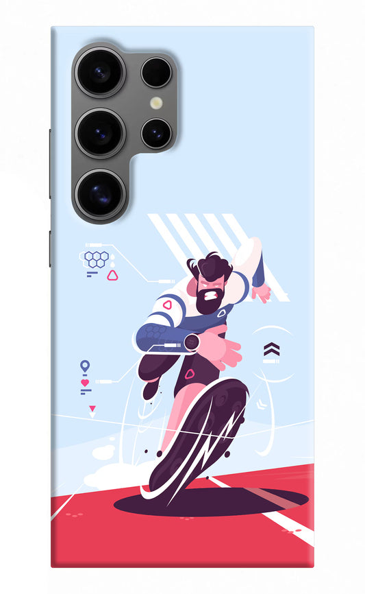 Run Pro Samsung S24 Ultra Hard Case Back Cover by Casekaro