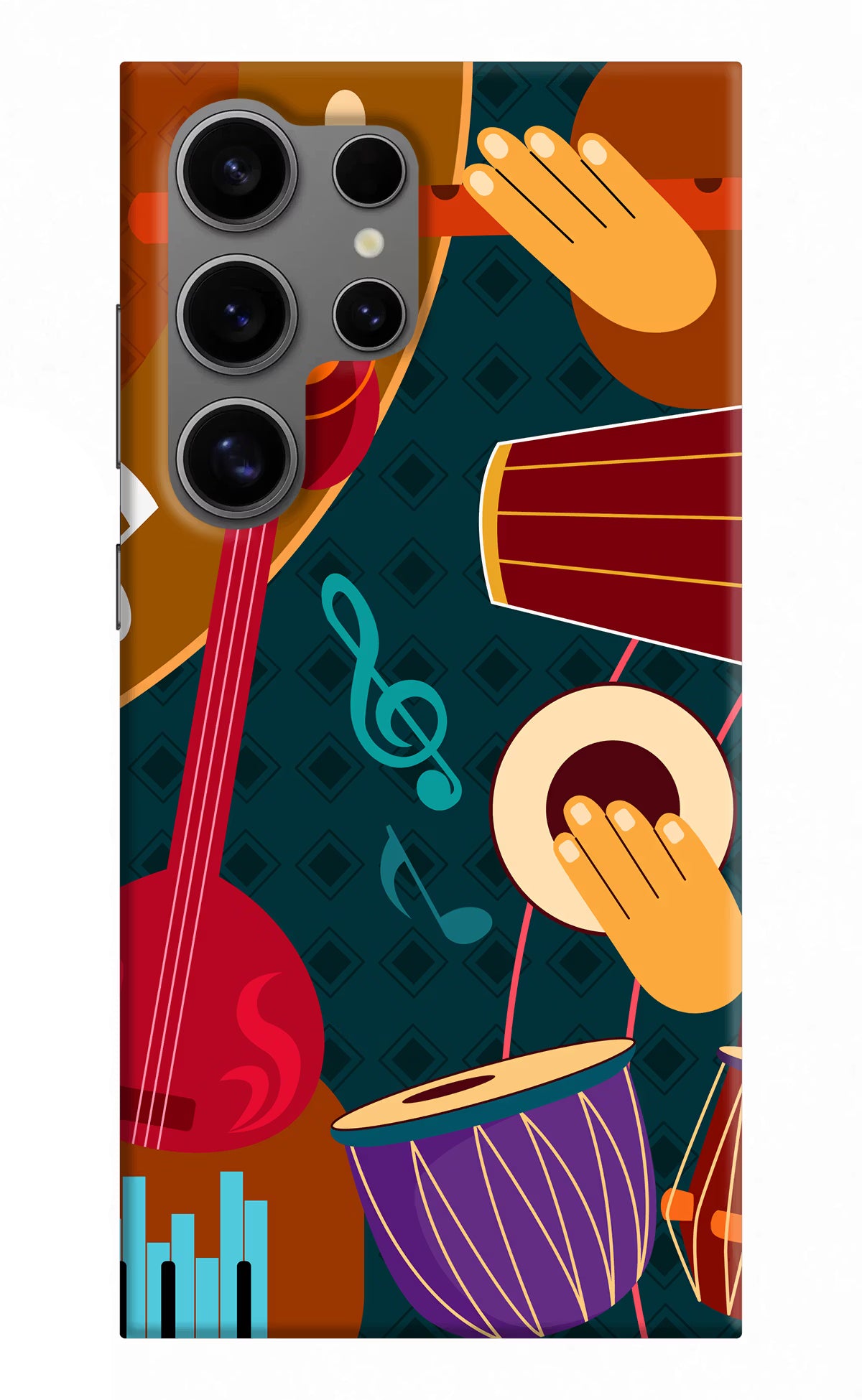 Music Instrument Samsung S24 Ultra Hard Case Back Cover by Casekaro