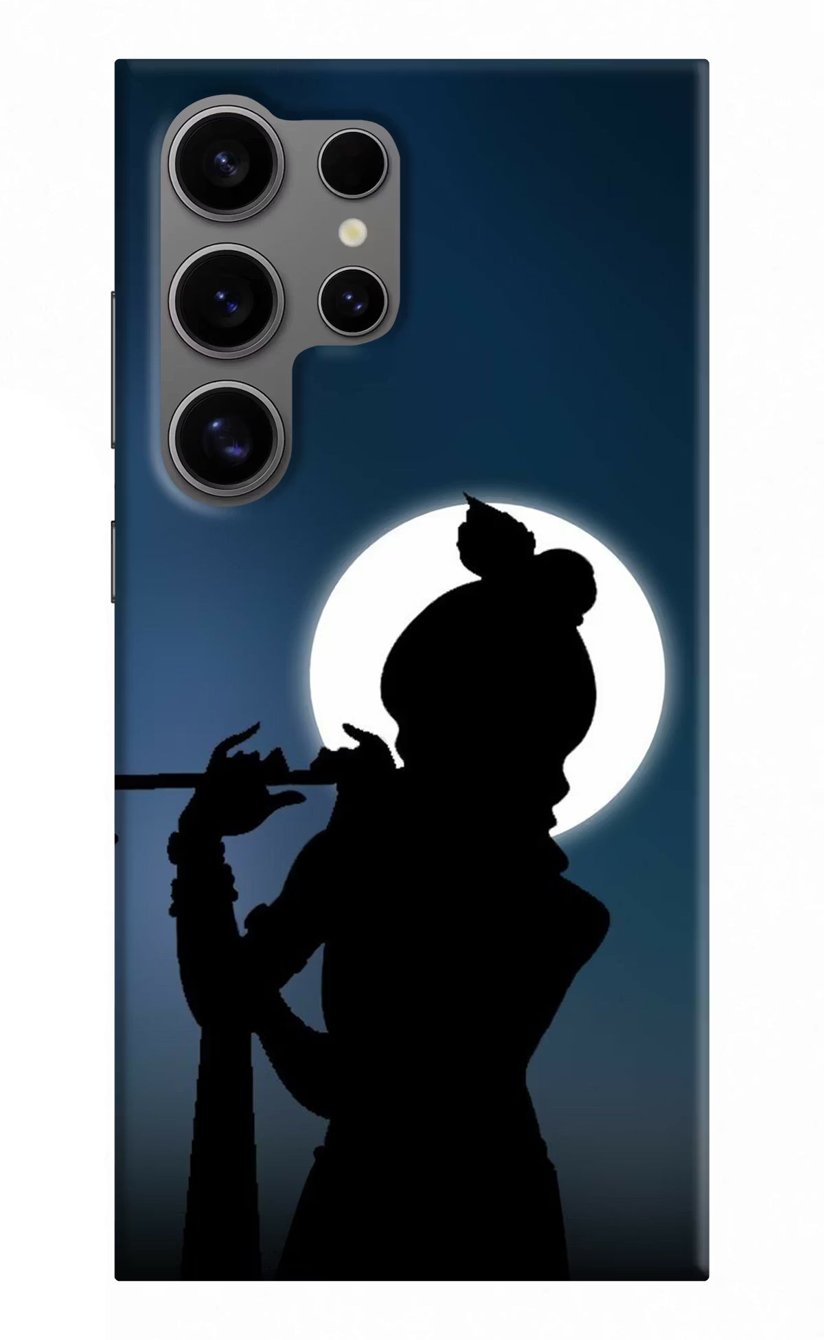 Shri Krishna Silhouette Samsung S24 Ultra Hard Case Back Cover by Casekaro