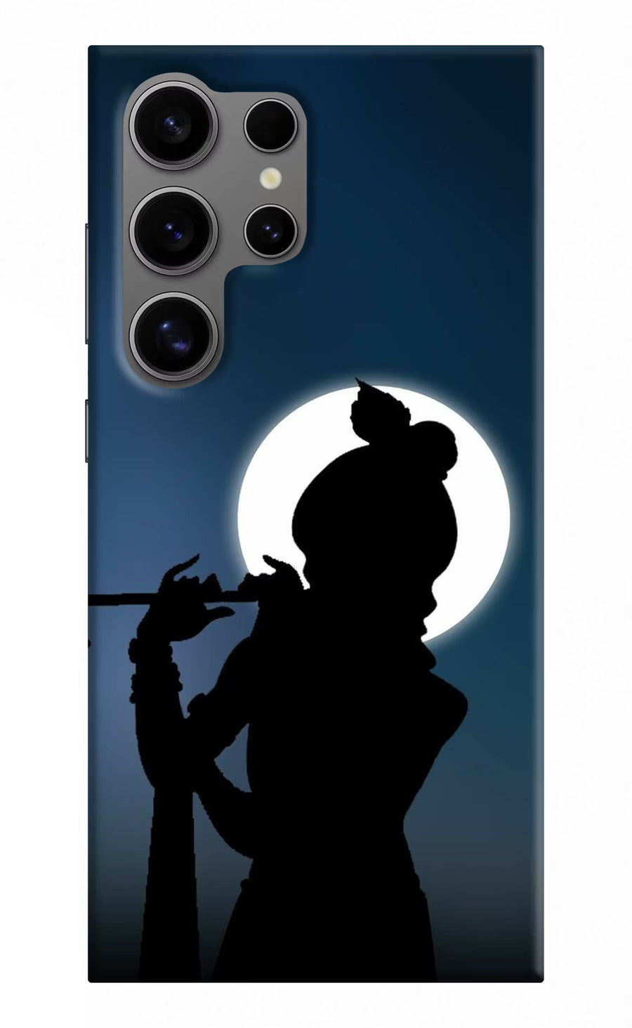 Shri Krishna Silhouette Samsung S24 Ultra Back Cover, Hard case
