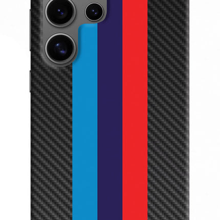 BMW Stripes Pattern Samsung S24 Ultra Hard Case Back Cover by Casekaro