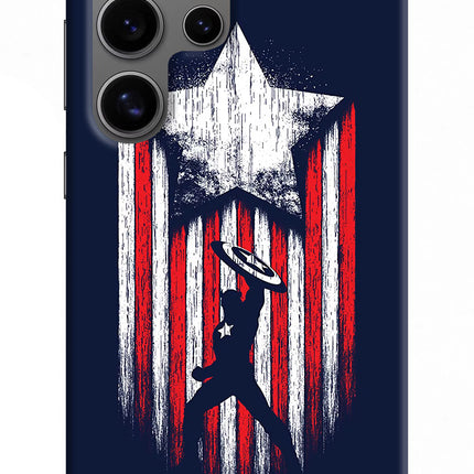 Captain America Marvel Art Samsung S24 Ultra Hard Case Back Cover by Casekaro