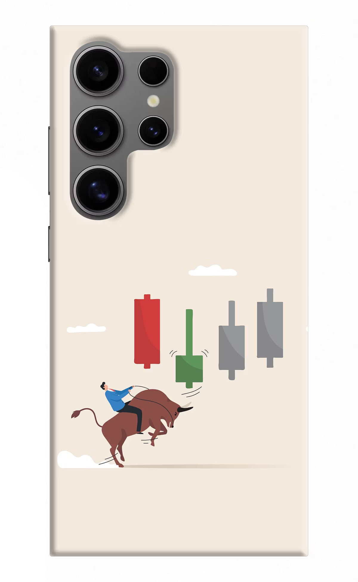 Bull Trading Momentum Samsung S24 Ultra Hard Case Back Cover by Casekaro