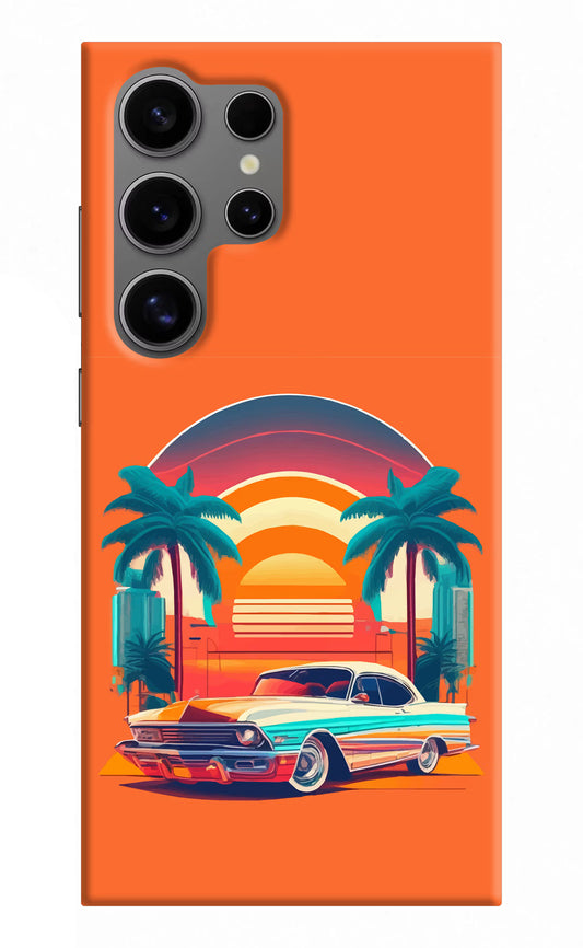 Palm Drive 80s Samsung S24 Ultra Hard Case Back Cover by Casekaro