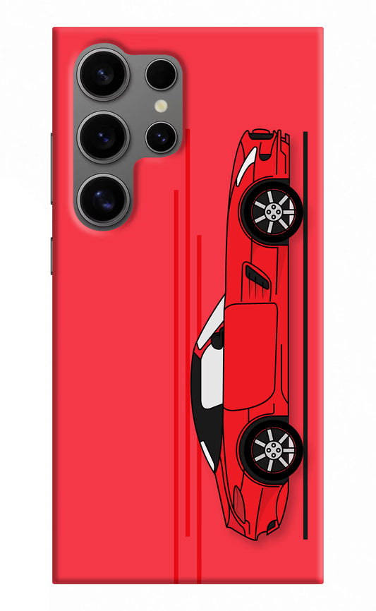 Red Velocity Samsung S24 Ultra Hard Case Back Cover by Casekaro