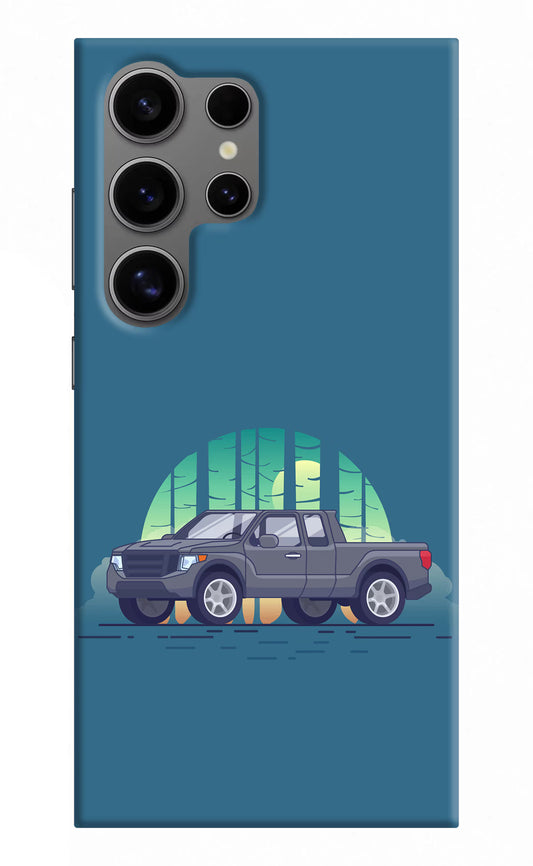 Retro Garage Vibe Samsung S24 Ultra Hard Case Back Cover by Casekaro