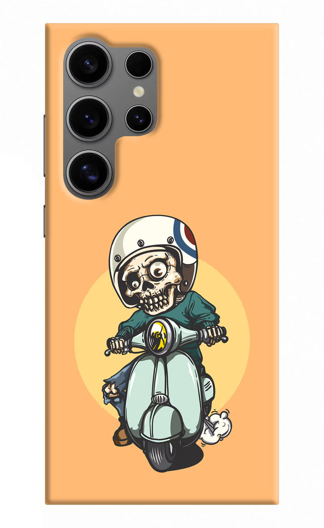 Undead Biker Samsung S24 Ultra Hard Case Back Cover by Casekaro