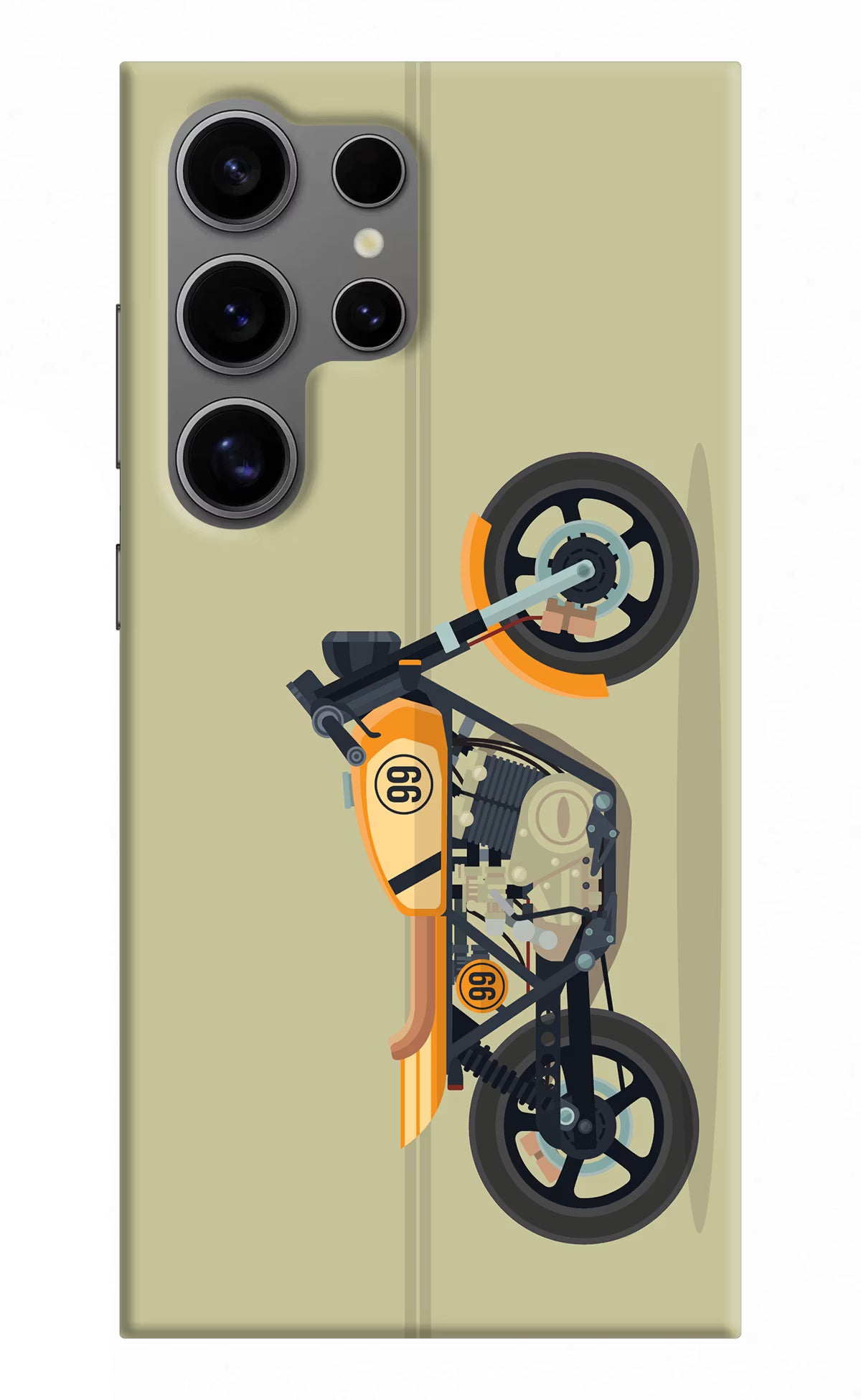 Vertical Speedster Samsung S24 Ultra Hard Case Back Cover by Casekaro