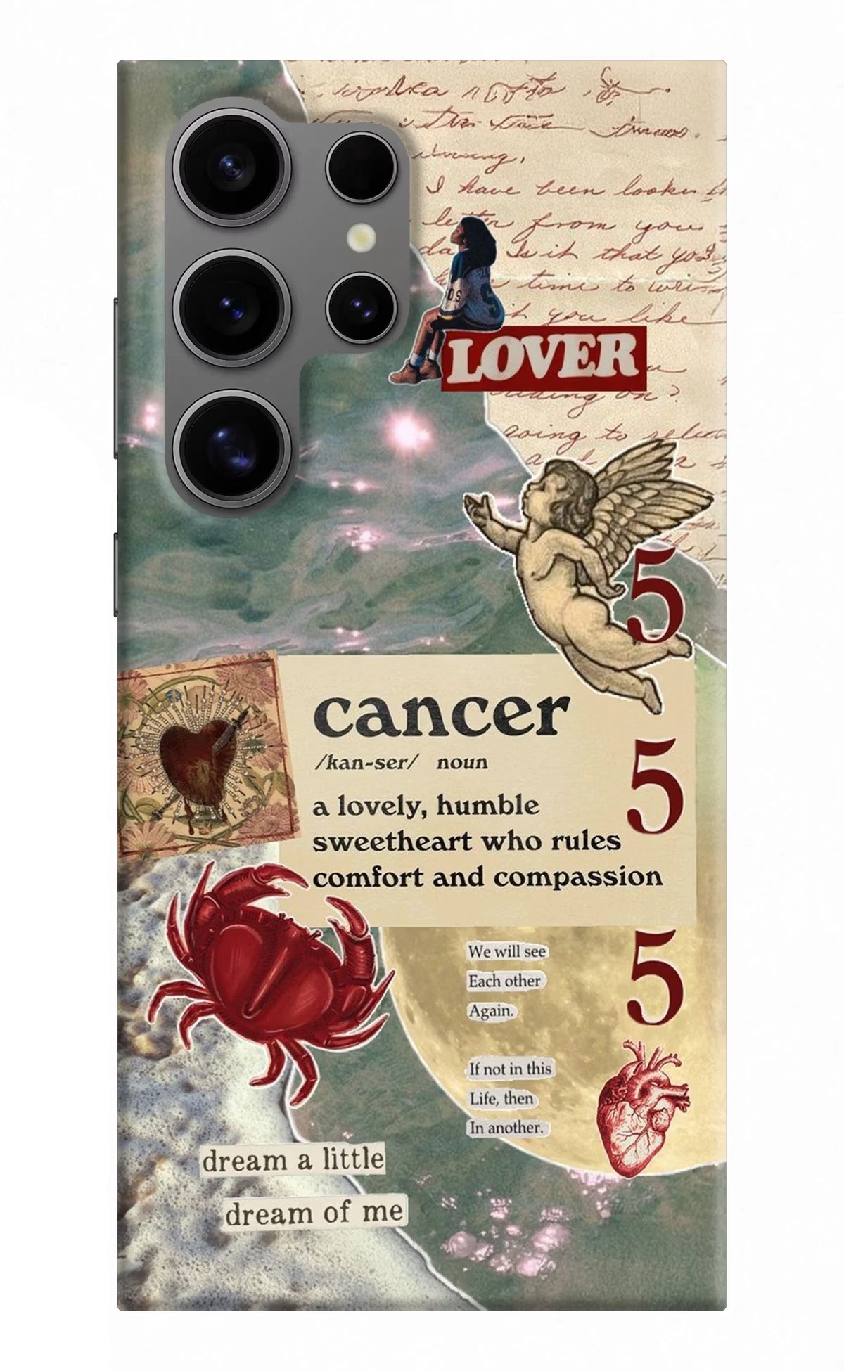 Cancer Zodiac Samsung S24 Ultra Hard Case Back Cover by Casekaro