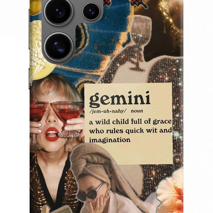 Gemini Zodiac Samsung S24 Ultra Hard Case Back Cover by Casekaro