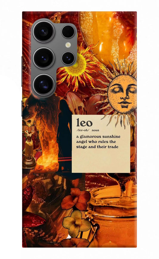 Leo Zodiac Samsung S24 Ultra Hard Case Back Cover by Casekaro