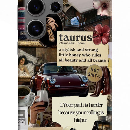 Taurus Zodiac Samsung S24 Ultra Hard Case Back Cover by Casekaro