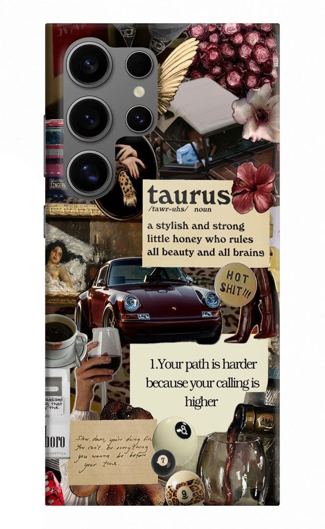 Taurus Zodiac Samsung S24 Ultra Hard Case Back Cover by Casekaro