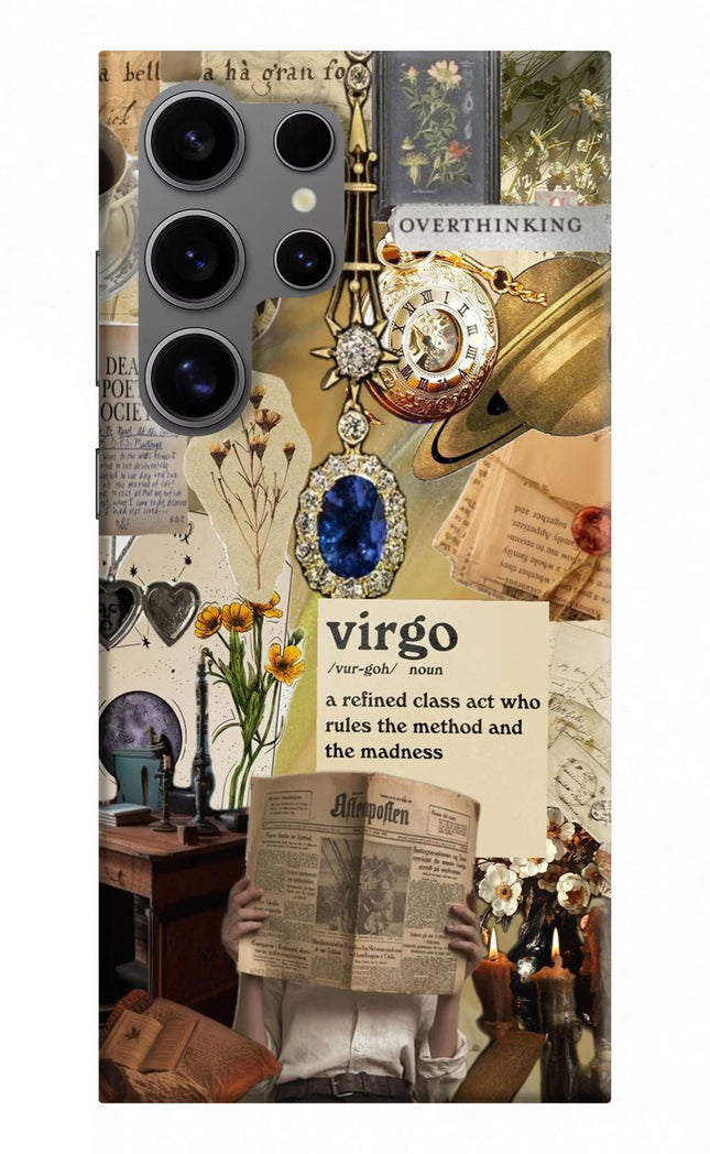 Virgo Zodiac Samsung S24 Ultra Hard Case Back Cover by Casekaro