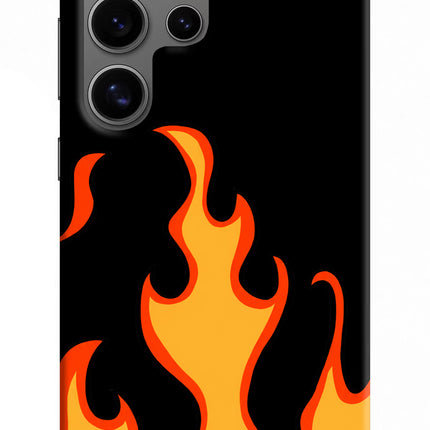 Fired Up – Black Samsung S24 Ultra Hard Case Back Cover by Casekaro