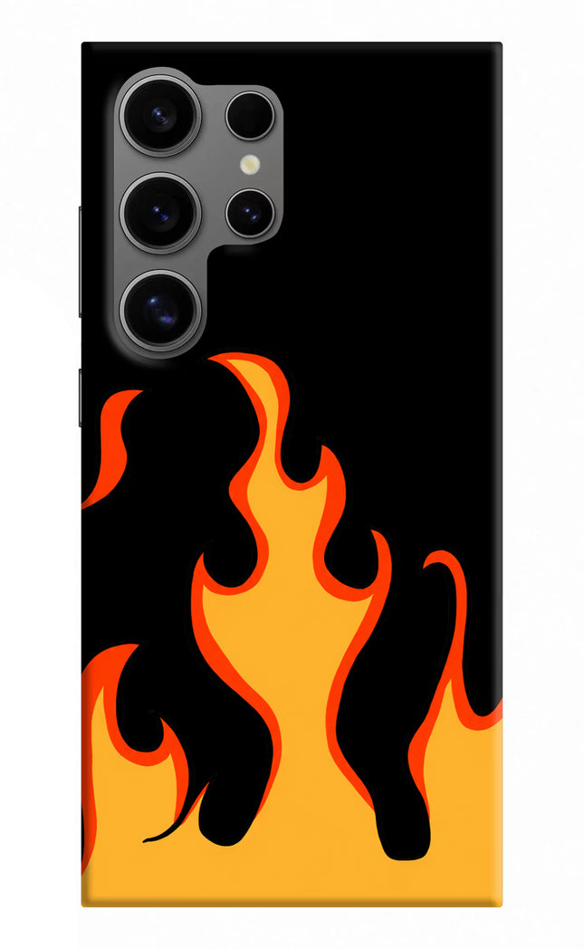 Fired Up – Black Samsung S24 Ultra Hard Case Back Cover by Casekaro
