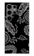 Twin Dragons Samsung S24 Ultra Hard Case Back Cover by Casekaro