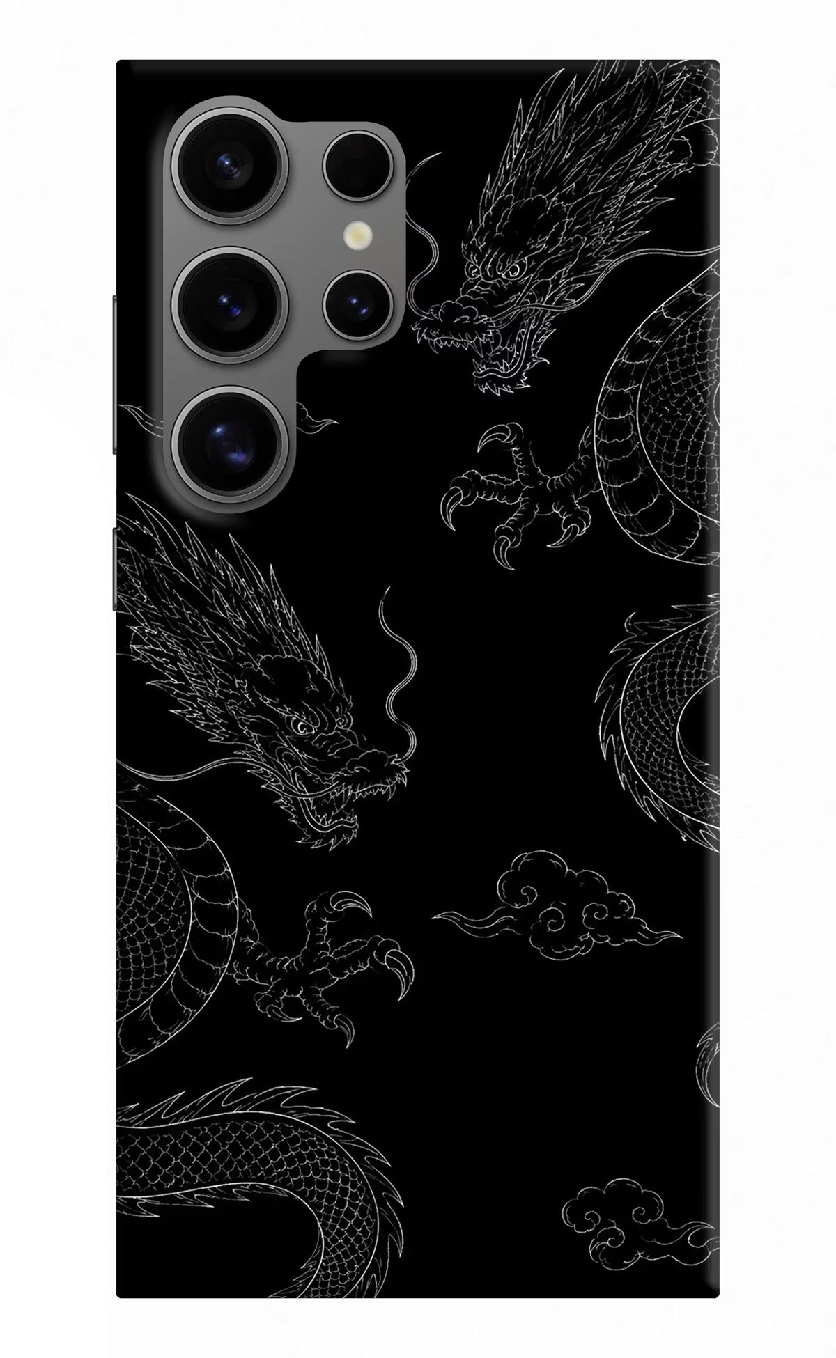 Twin Dragons Samsung S24 Ultra Hard Case Back Cover by Casekaro