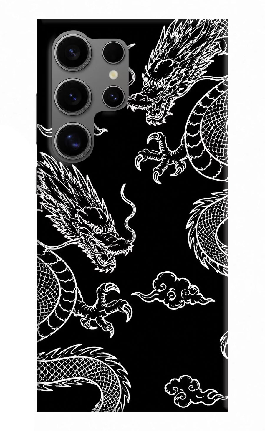 Twin Dragons Samsung S24 Ultra Back Cover, Hard case