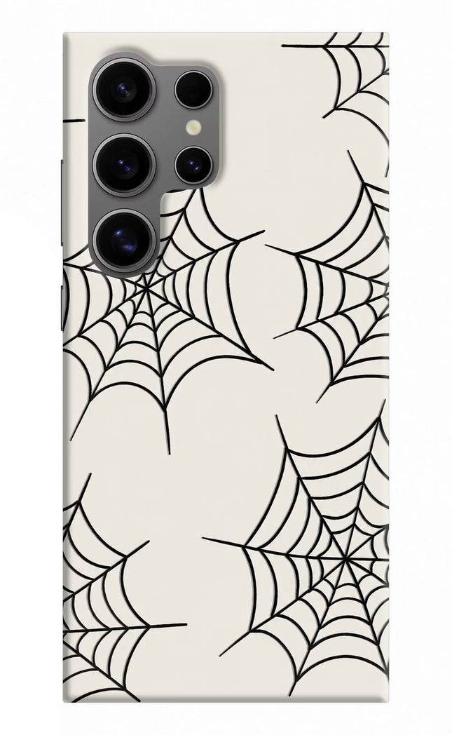 Spider Web Samsung S24 Ultra Hard Case Back Cover by Casekaro
