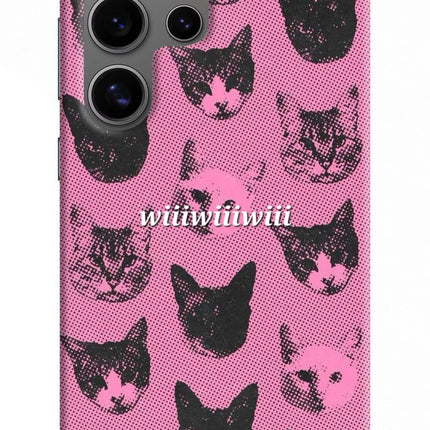 Pink Cats Samsung S24 Ultra Hard Case Back Cover by Casekaro