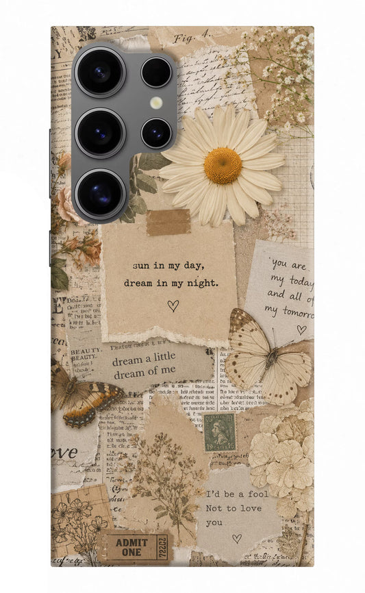 Vintage case Samsung S24 Ultra Back Cover