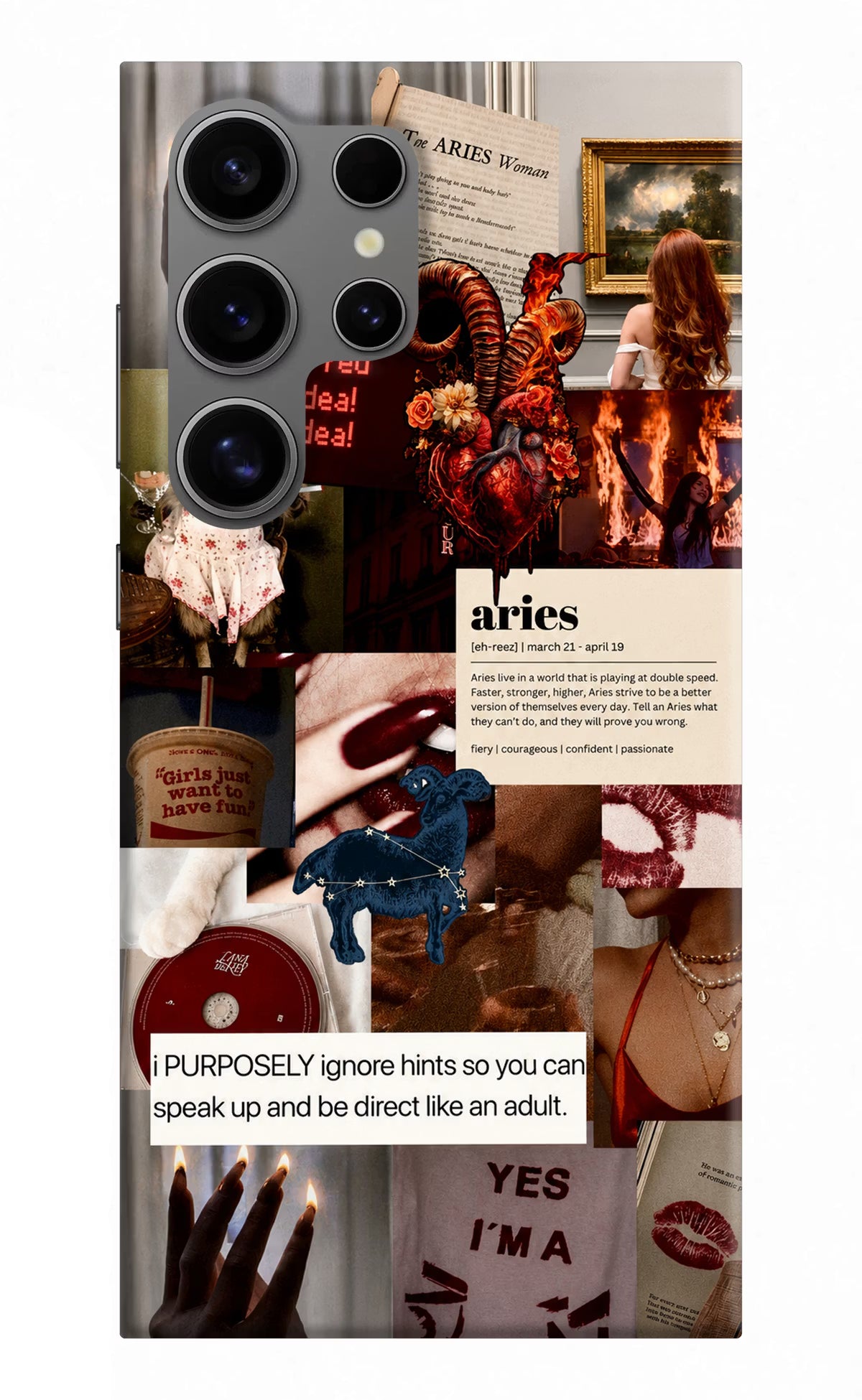 Zodiac Aries Samsung S24 Ultra Back Cover