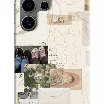 Soft Aesthetic Samsung S24 Ultra Hard Case Back Cover by Casekaro