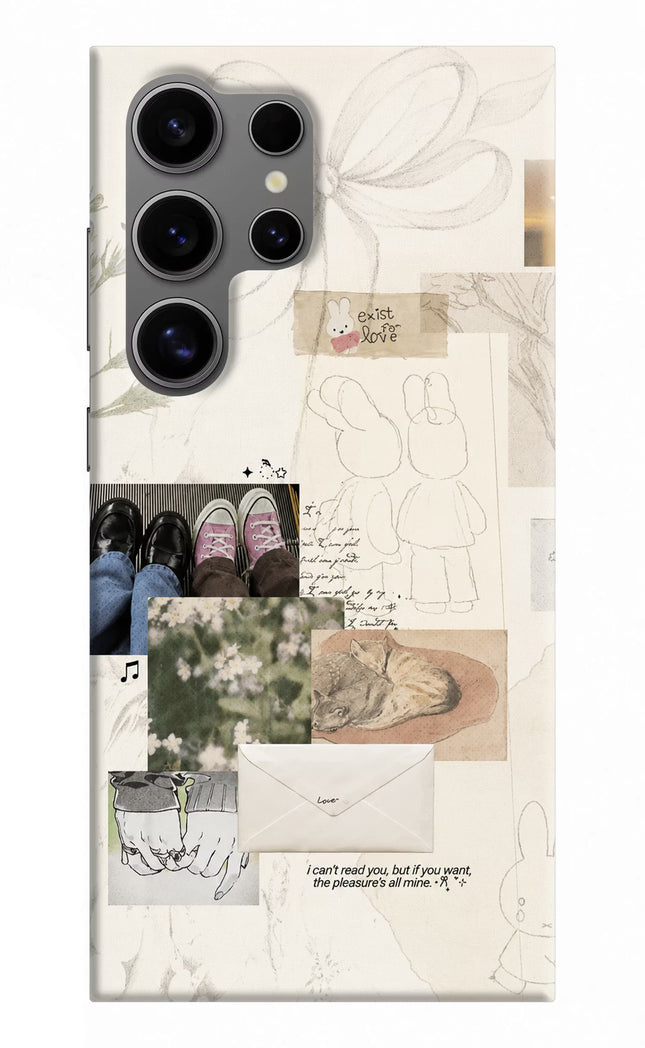 Soft Aesthetic Samsung S24 Ultra Hard Case Back Cover by Casekaro