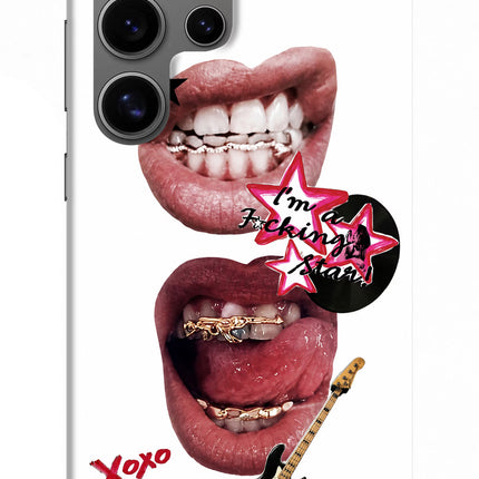 Rockstar Samsung S24 Ultra Hard Case Back Cover by Casekaro