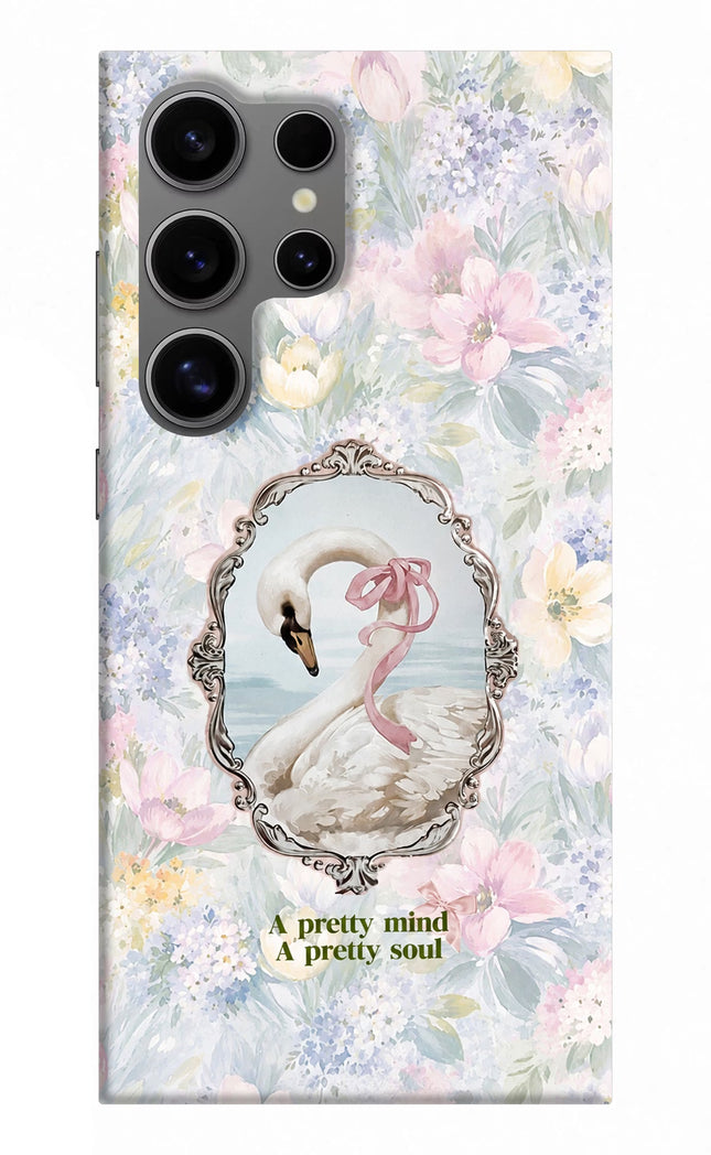 Pretty Mind Pretty Soul Samsung S24 Ultra Hard Case Back Cover by Casekaro
