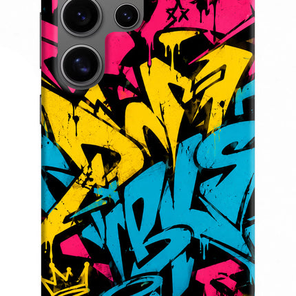 Graffiti Vibe Samsung S24 Ultra Hard Case Back Cover by Casekaro
