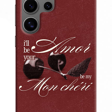 Velvet Cherry Samsung S24 Ultra Hard Case Back Cover by Casekaro